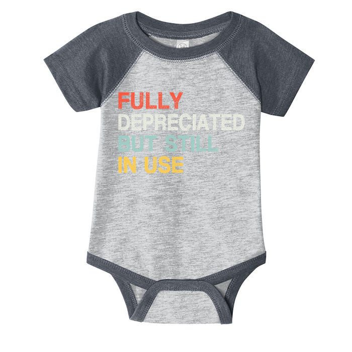 Fully Depreciated But Still In Use Funny Accounting Quote Infant Baby Jersey Bodysuit