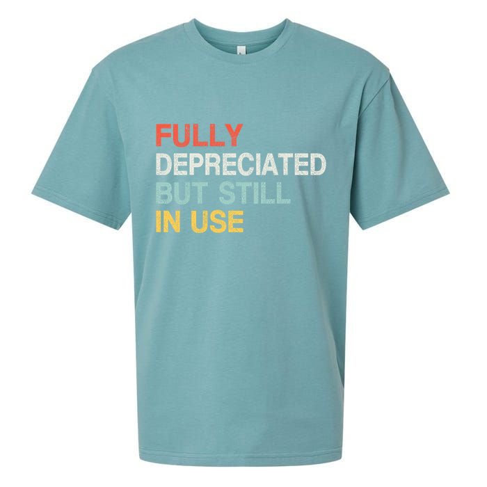 Fully Depreciated But Still In Use Funny Accounting Quote Sueded Cloud Jersey T-Shirt