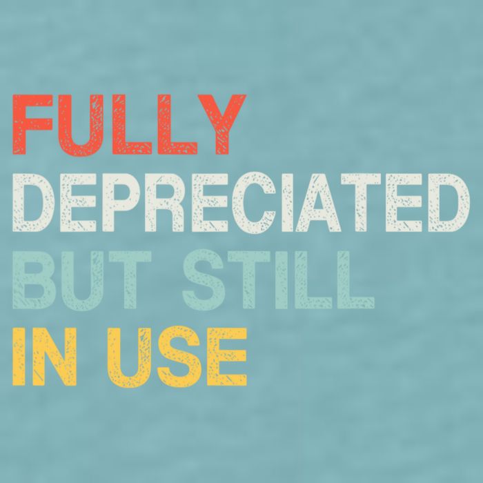 Fully Depreciated But Still In Use Funny Accounting Quote Sueded Cloud Jersey T-Shirt