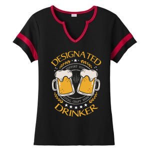 Funny Designated Beer Er St Pattys Day New Years Eve Funny Gift Ladies Halftime Notch Neck Tee