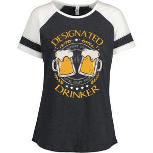 Funny Designated Beer Er St Pattys Day New Years Eve Funny Gift Enza Ladies Jersey Colorblock Tee