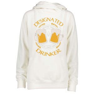 Funny Designated Beer Er St Pattys Day New Years Eve Funny Gift Womens Funnel Neck Pullover Hood