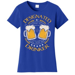 Funny Designated Beer Er St Pattys Day New Years Eve Funny Gift Women's T-Shirt