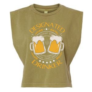 Funny Designated Beer Er St Pattys Day New Years Eve Funny Gift Garment-Dyed Women's Muscle Tee