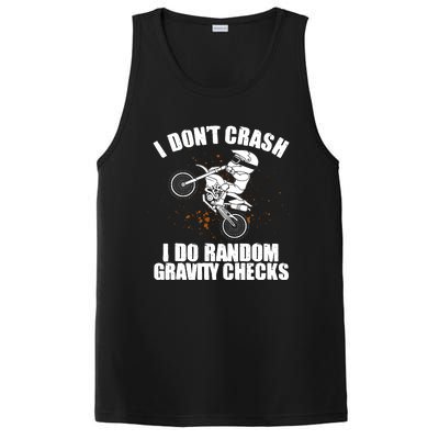 Funny Dirt Bike Gift Boy Random Gravity Checks Motocross PosiCharge Competitor Tank