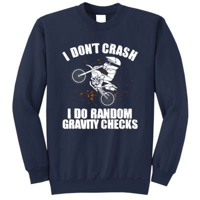 Funny Dirt Bike Gift Boy Random Gravity Checks Motocross Sweatshirt