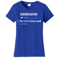 Funny Definition BidenFlation The Cost Of Voting Stupid Women's T-Shirt