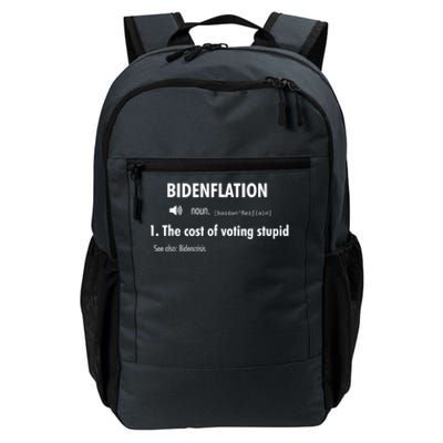 Funny Definition BidenFlation The Cost Of Voting Stupid Daily Commute Backpack