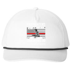 Firefighters Dont Brag Great Gift Proud Firefighter Daughter Gift Great Gift Snapback Five-Panel Rope Hat