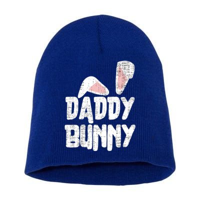 Funny Daddy Bunny Ears Easter Family Matching Father Dad Gift Short Acrylic Beanie