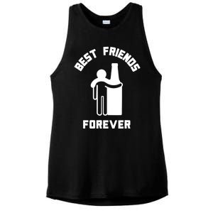 Funny Drinking Best Friend Forever Dad Saying Ladies PosiCharge Tri-Blend Wicking Tank