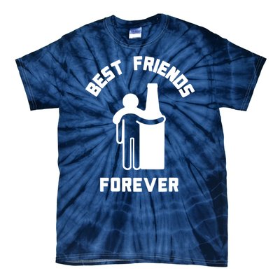 Funny Drinking Best Friend Forever Dad Saying Tie-Dye T-Shirt