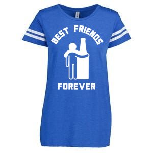 Funny Drinking Best Friend Forever Dad Saying Enza Ladies Jersey Football T-Shirt