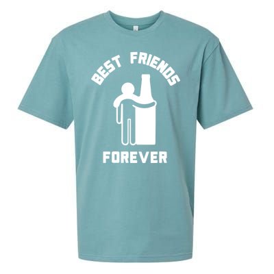 Funny Drinking Best Friend Forever Dad Saying Sueded Cloud Jersey T-Shirt