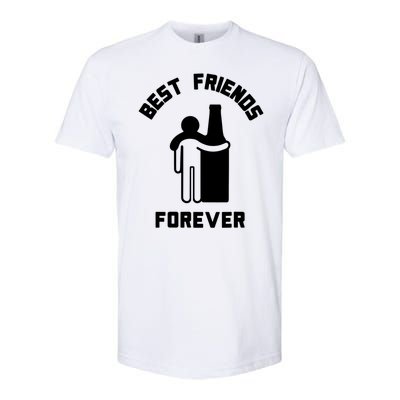 Funny Drinking Best Friend Forever Dad Saying Softstyle® CVC T-Shirt