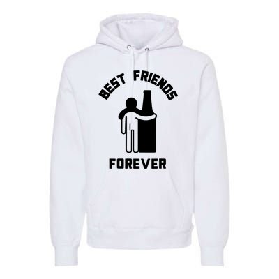 Funny Drinking Best Friend Forever Dad Saying Premium Hoodie