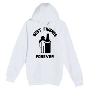 Funny Drinking Best Friend Forever Dad Saying Premium Pullover Hoodie