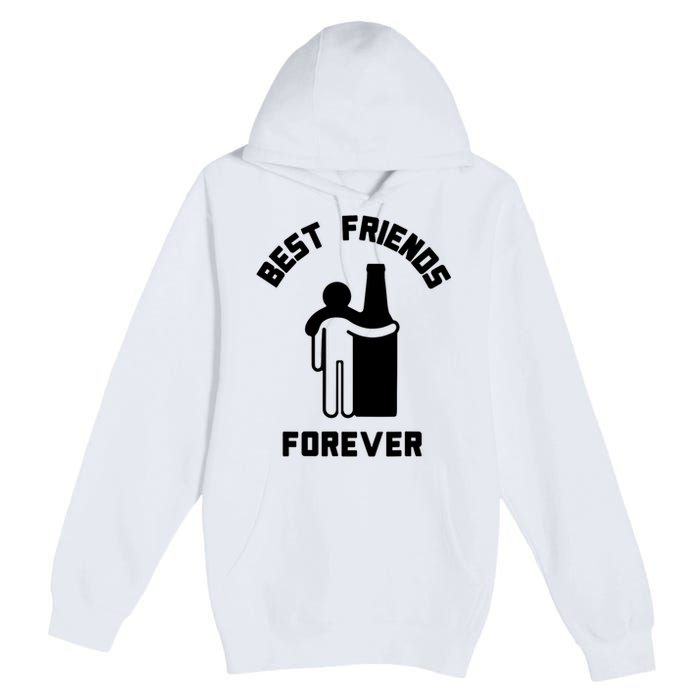 Funny Drinking Best Friend Forever Dad Saying Premium Pullover Hoodie