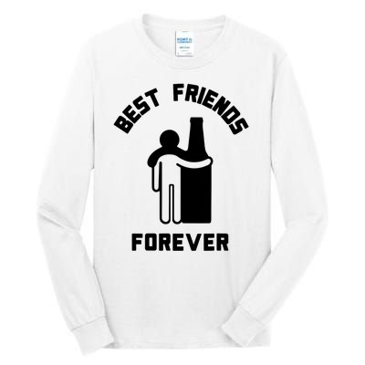 Funny Drinking Best Friend Forever Dad Saying Tall Long Sleeve T-Shirt