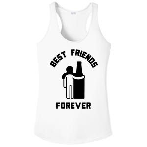 Funny Drinking Best Friend Forever Dad Saying Ladies PosiCharge Competitor Racerback Tank