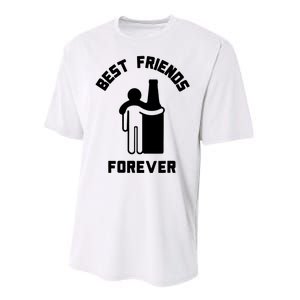 Funny Drinking Best Friend Forever Dad Saying Performance Sprint T-Shirt