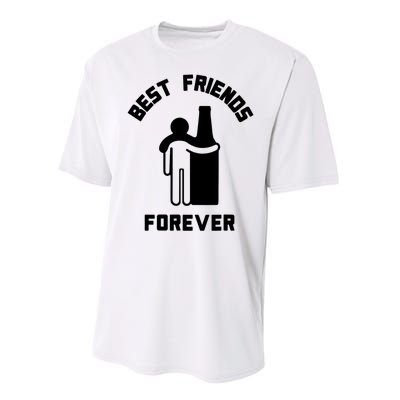 Funny Drinking Best Friend Forever Dad Saying Performance Sprint T-Shirt