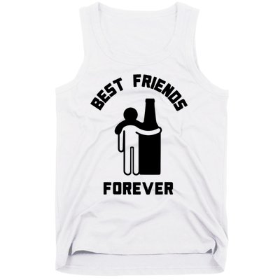 Funny Drinking Best Friend Forever Dad Saying Tank Top