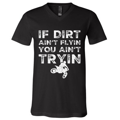Funny Dirt Bike Riding Mx Motocross Rider Supercross V-Neck T-Shirt