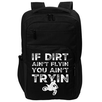 Funny Dirt Bike Riding Mx Motocross Rider Supercross Impact Tech Backpack