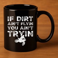 Funny Dirt Bike Riding Mx Motocross Rider Supercross 11oz C Handle Ceramic Mug