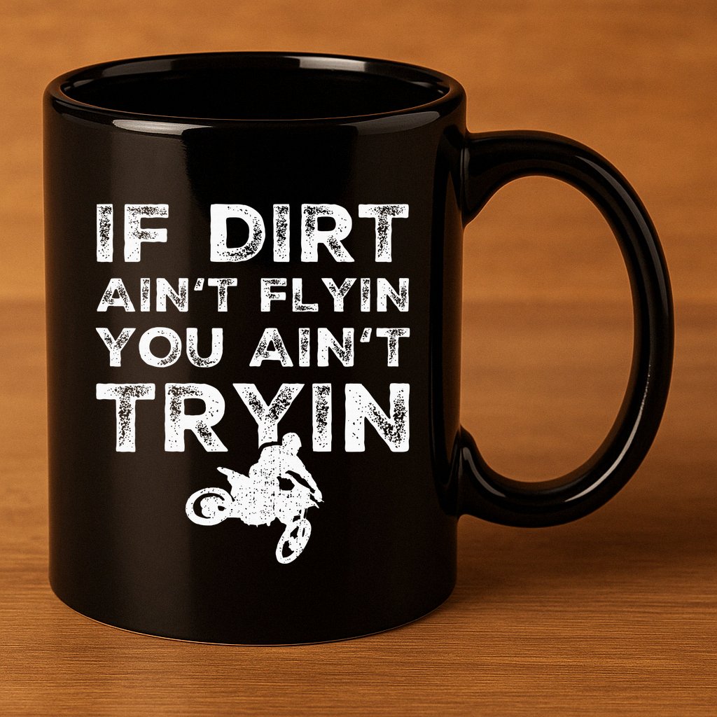 Funny Dirt Bike Riding Mx Motocross Rider Supercross 11oz C Handle Ceramic Mug