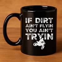 Funny Dirt Bike Riding Mx Motocross Rider Supercross 11oz C Handle Ceramic Mug