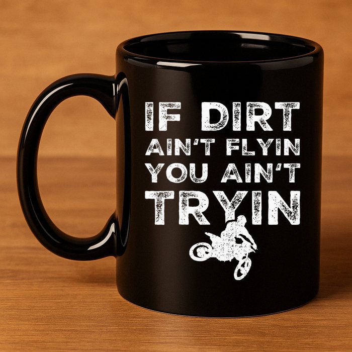 Funny Dirt Bike Riding Mx Motocross Rider Supercross 11oz C Handle Ceramic Mug
