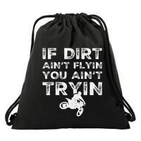 Funny Dirt Bike Riding Mx Motocross Rider Supercross Drawstring Bag