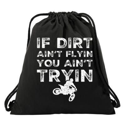 Funny Dirt Bike Riding Mx Motocross Rider Supercross Drawstring Bag