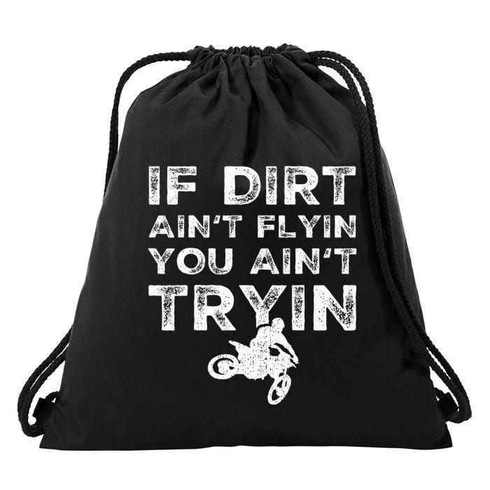 Funny Dirt Bike Riding Mx Motocross Rider Supercross Drawstring Bag
