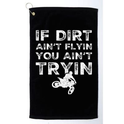 Funny Dirt Bike Riding Mx Motocross Rider Supercross Platinum Collection Golf Towel