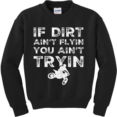 Funny Dirt Bike Riding Mx Motocross Rider Supercross Kids Sweatshirt