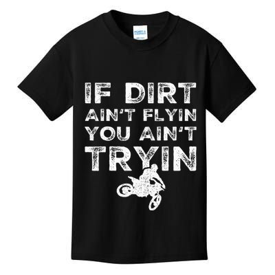Funny Dirt Bike Riding Mx Motocross Rider Supercross Kids T-Shirt