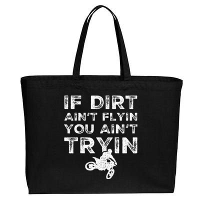 Funny Dirt Bike Riding Mx Motocross Rider Supercross Cotton Canvas Jumbo Tote