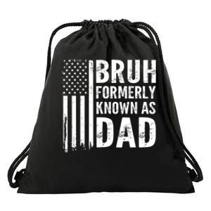 Funny Dad Bruh Formerly Known As Dad Drawstring Bag