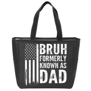 Funny Dad Bruh Formerly Known As Dad Zip Tote Bag