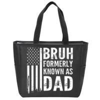 Funny Dad Bruh Formerly Known As Dad Zip Tote Bag