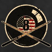 Father's Day Billiards Eight Balls With American Flag Gift For Dad 11oz C Handle Ceramic Mug