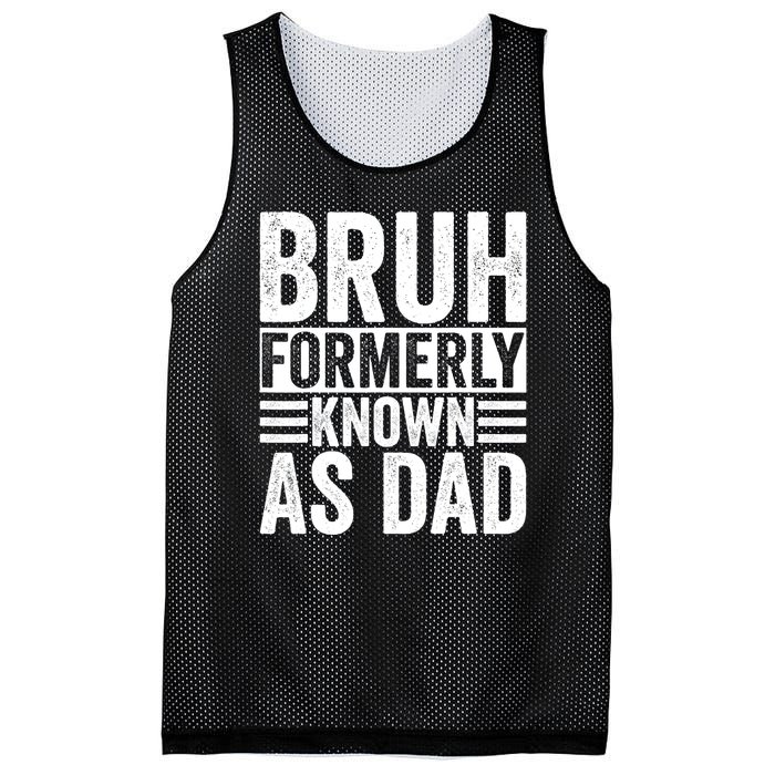 Funny Dad Bruh Formerly Known As Dad Mesh Reversible Basketball Jersey Tank