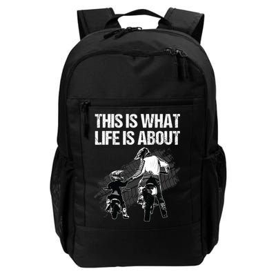 Funny Dirt Bike Art For Men Dad Boys Kid Motorcycle Lover Backpack