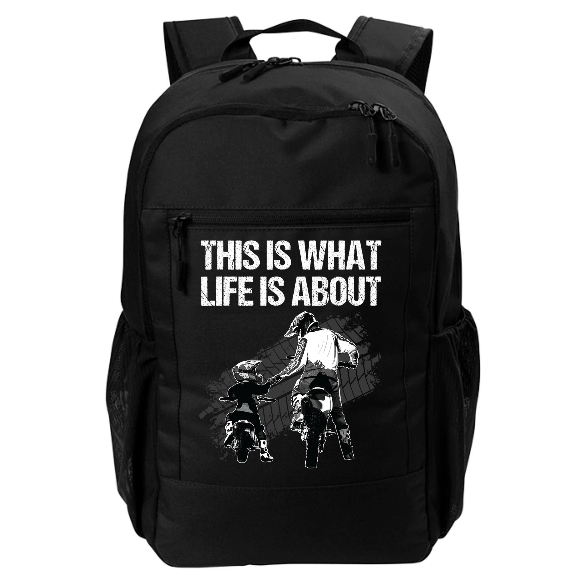 Funny Dirt Bike Art For Men Dad Boys Kid Motorcycle Lover Backpack