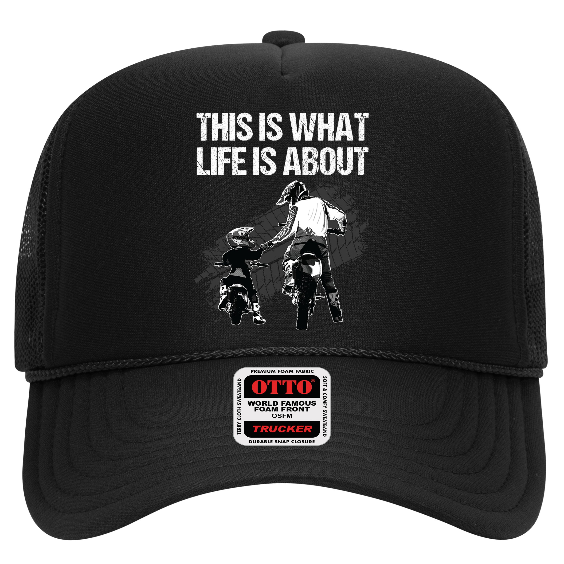 Funny Dirt Bike Art For Men Dad Boys Kid Motorcycle Lover Hat