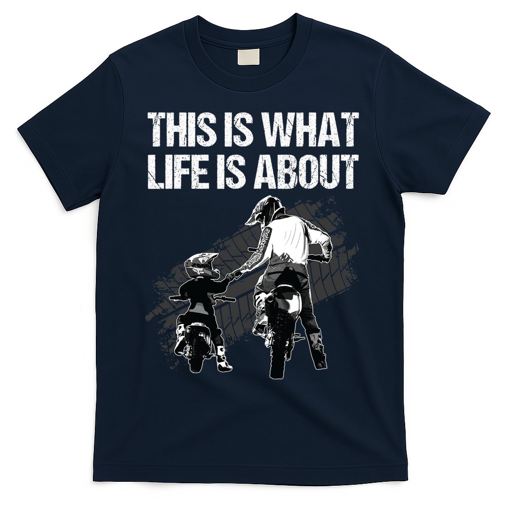 Funny Dirt Bike Art For Men Dad Boys Kid Motorcycle Lover T-Shirt
