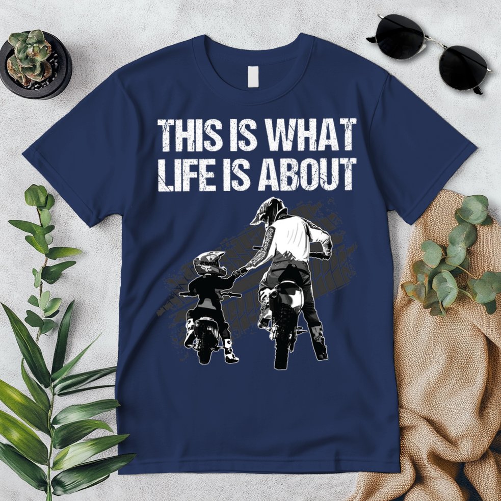 Funny Dirt Bike Art For Men Dad Boys Kid Motorcycle Lover Premium T-Shirt